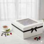 White : Cake Box for half kg-8x8x5 inch