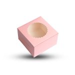 Peach : Cake Box for half kg-8x8x5 inch